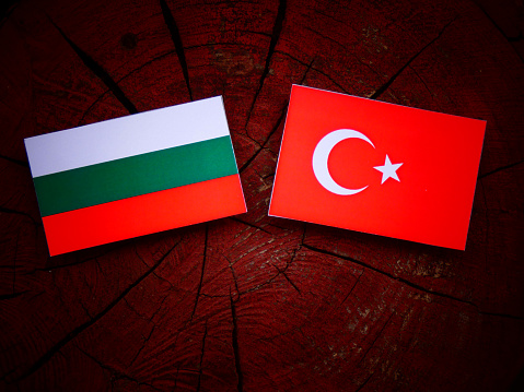 Bulgarian flag  Turkish flag