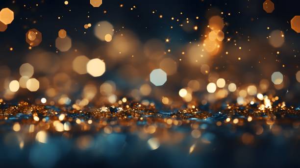 Abstract bokeh background. Festive Christmas and New Year background